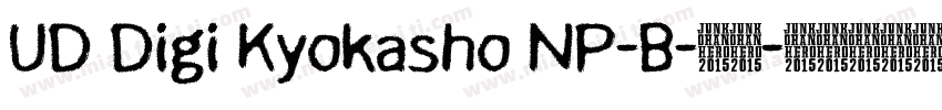 UD Digi Kyokasho NP-B-粗体字体转换